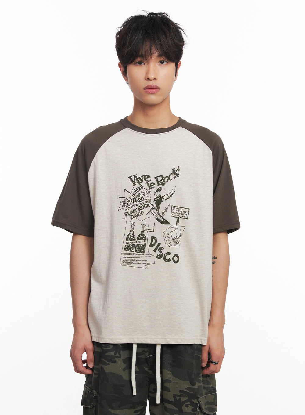 Men's Disco Graphic Raglan T-Shirt IY508