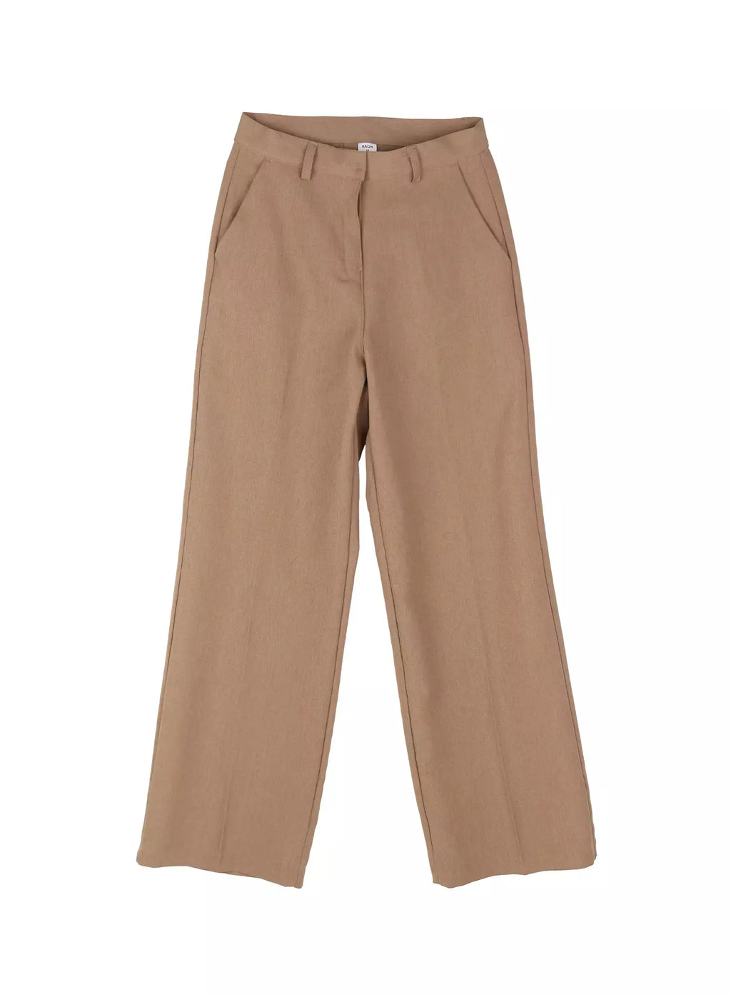 Classic Wide-Fit Slacks (Beige) IU512