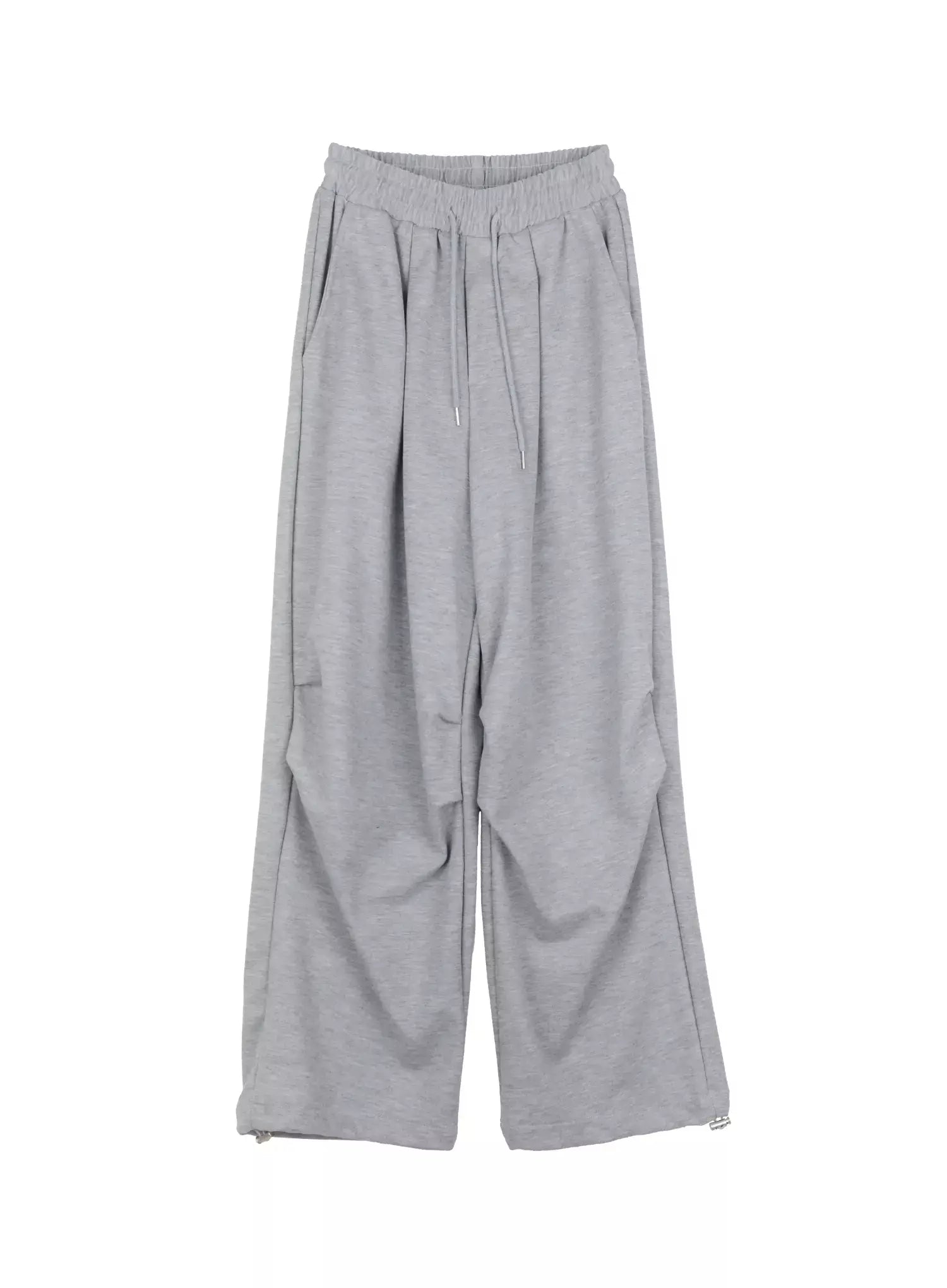 Pintuck Wide Leg Sweatpants IS508