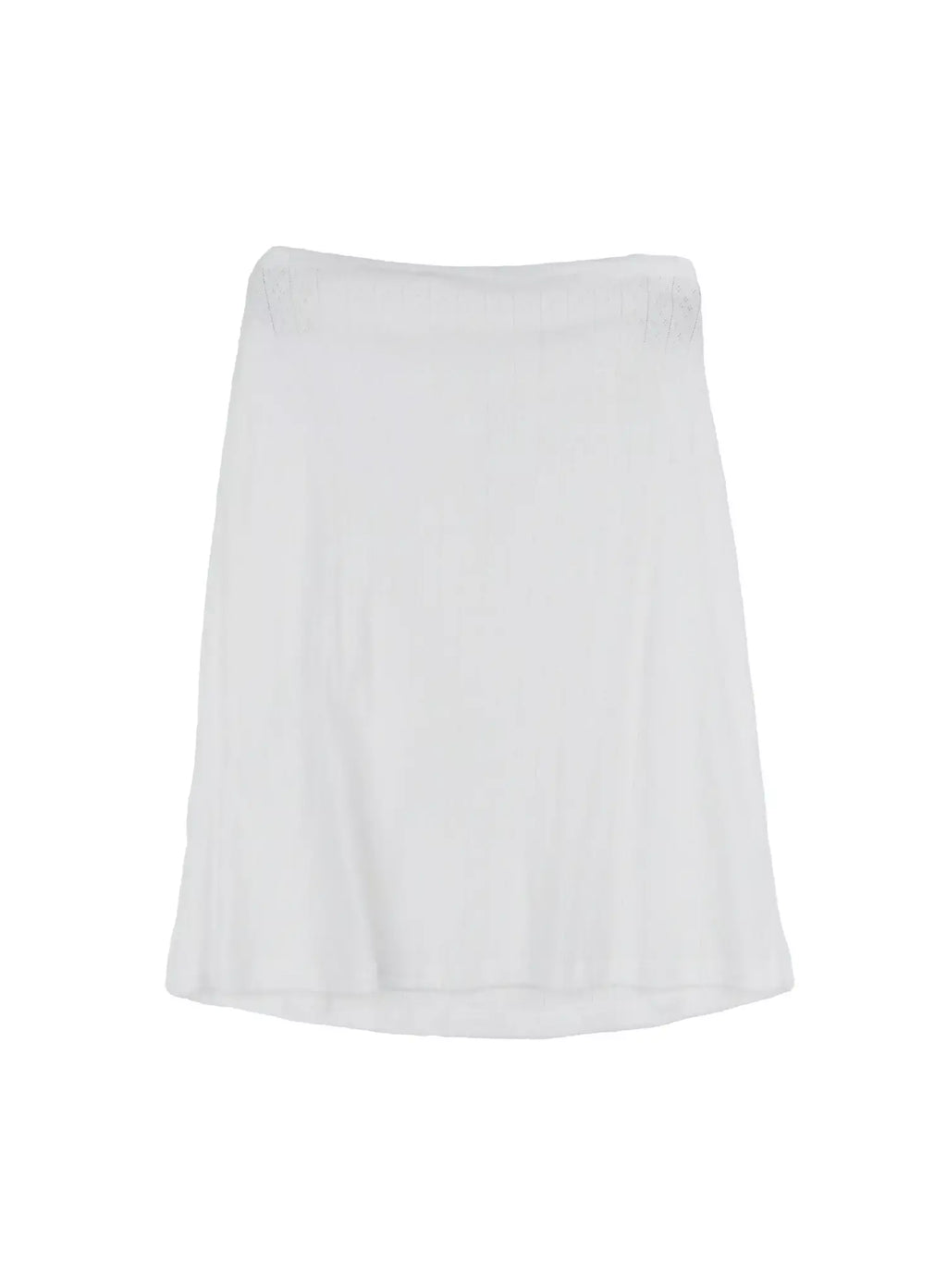 Ribbed Eyelet Midi Skirt IL528