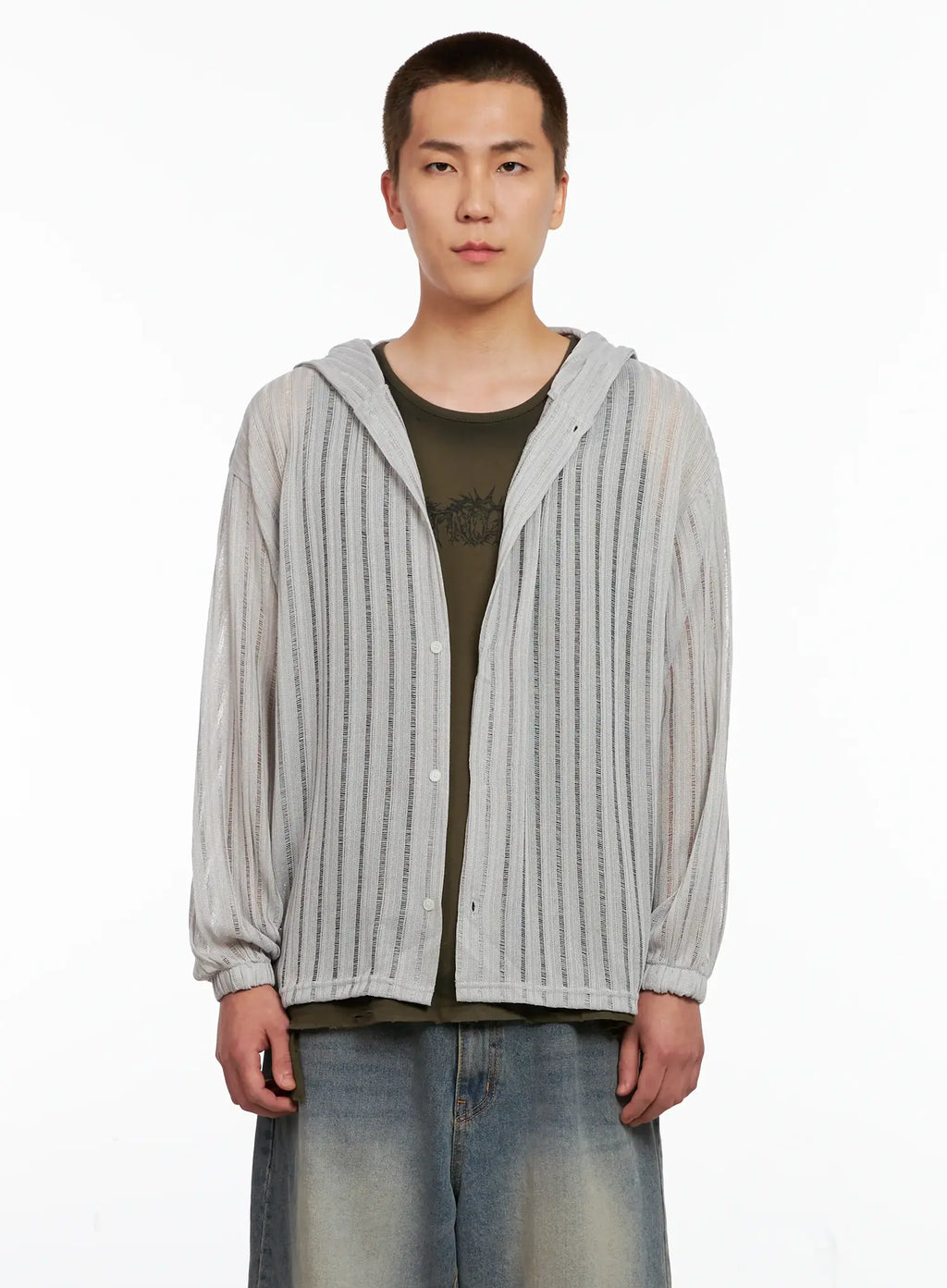 Men's Ribbed Knit Sweater IG511