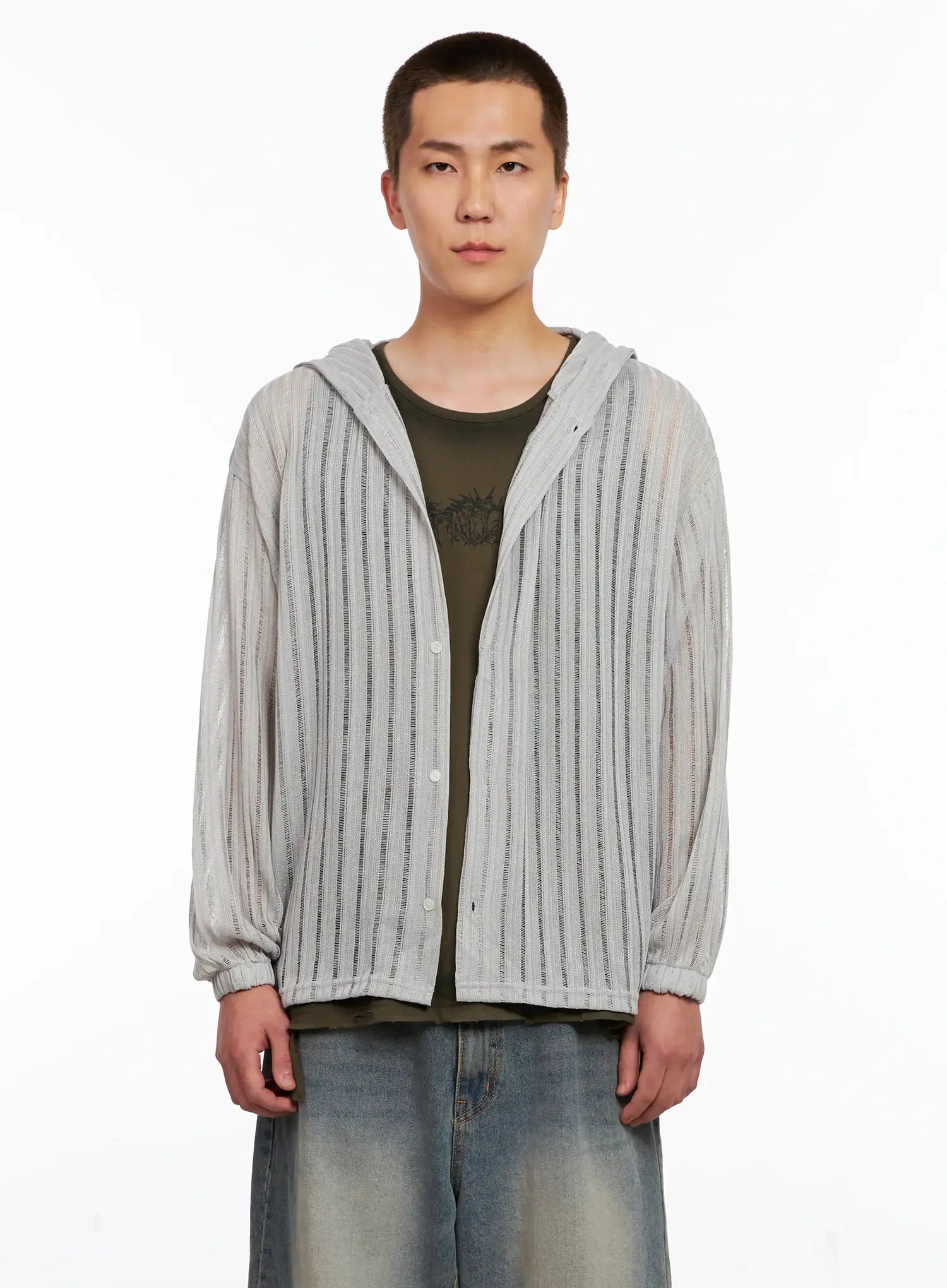 Men's Ribbed Knit Sweater IG511
