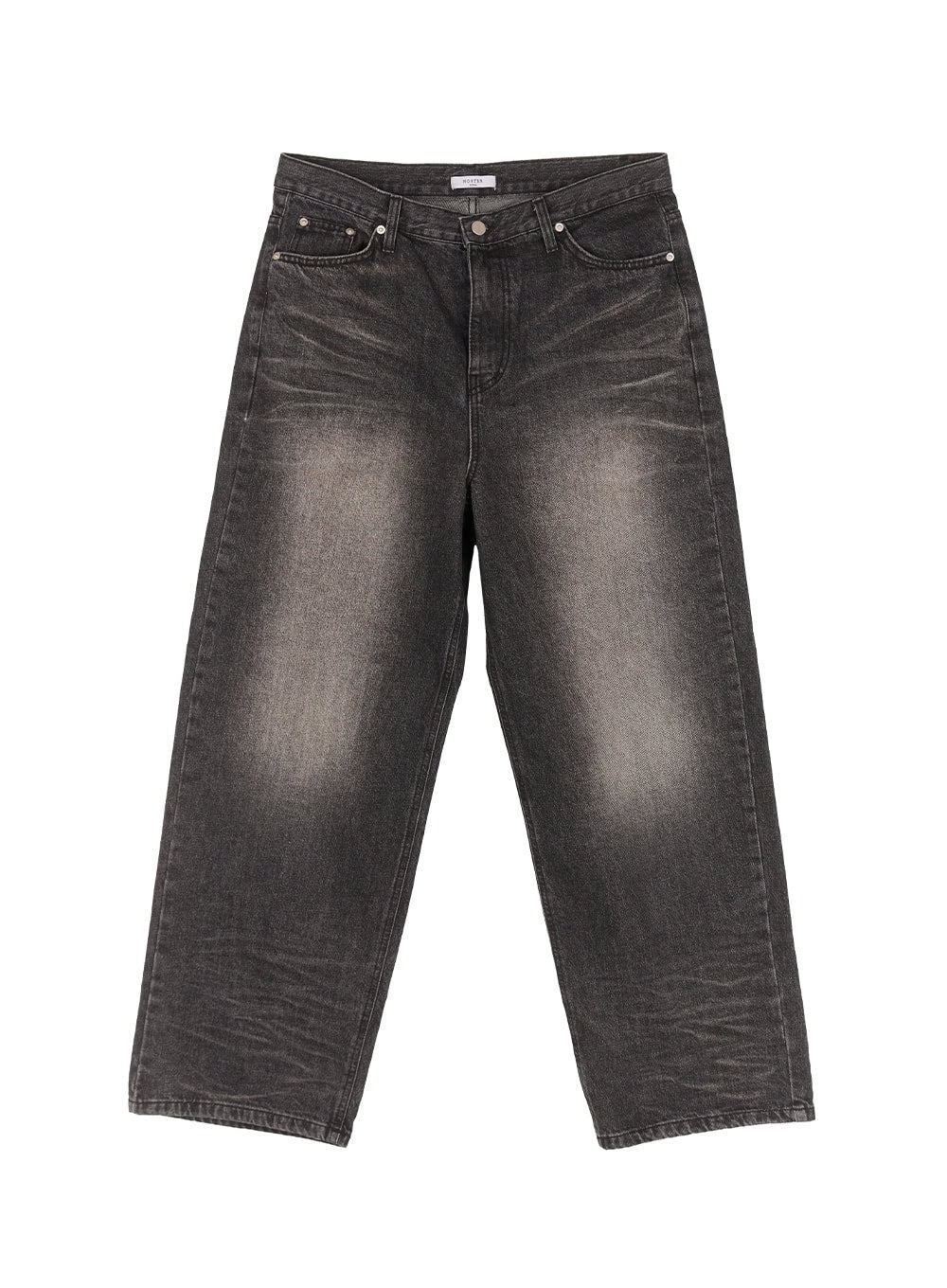 Men's Washed Wide-Leg Jeans IM518
