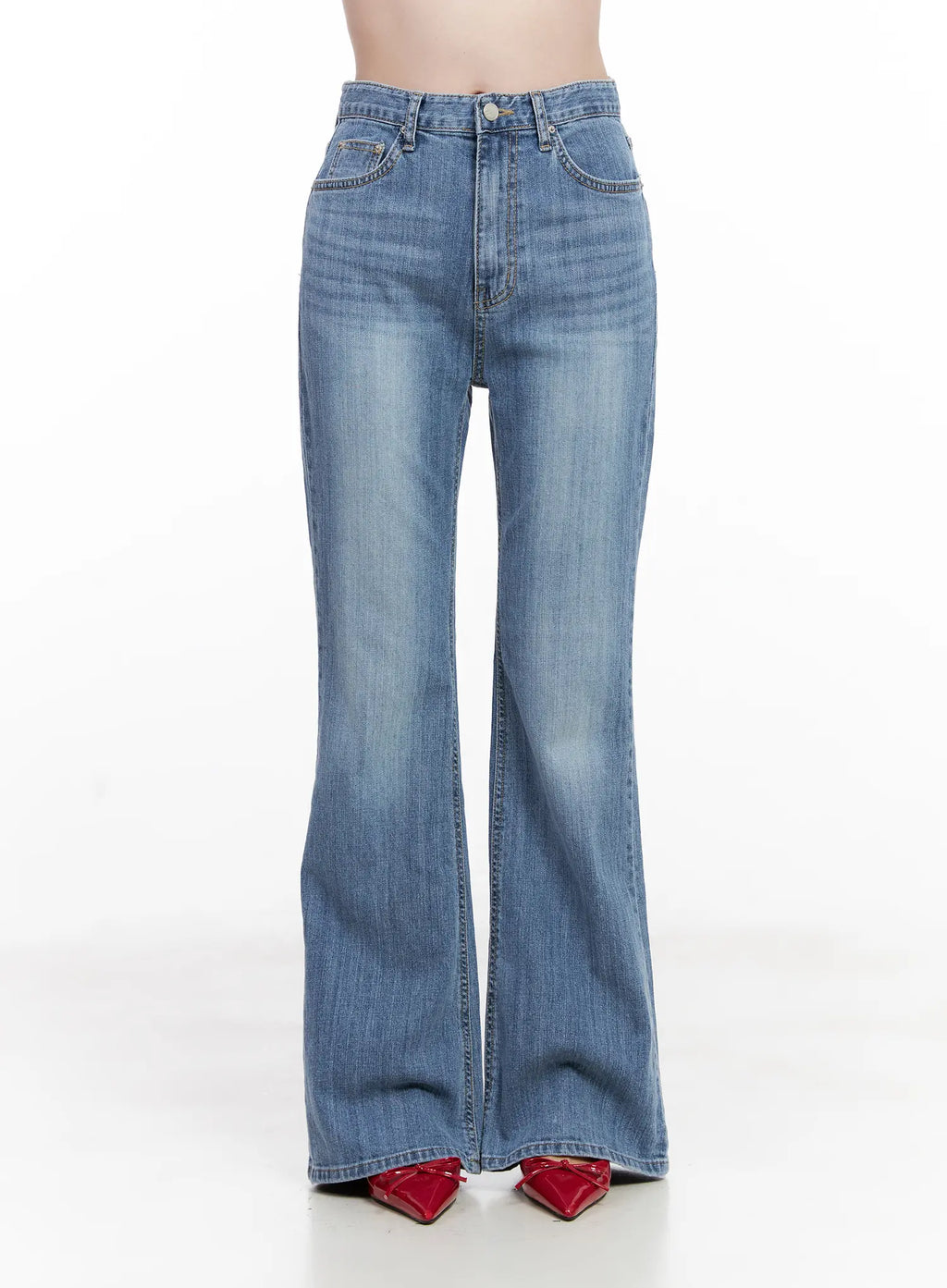 Boeun Washed Flare Denim Jeans CL524