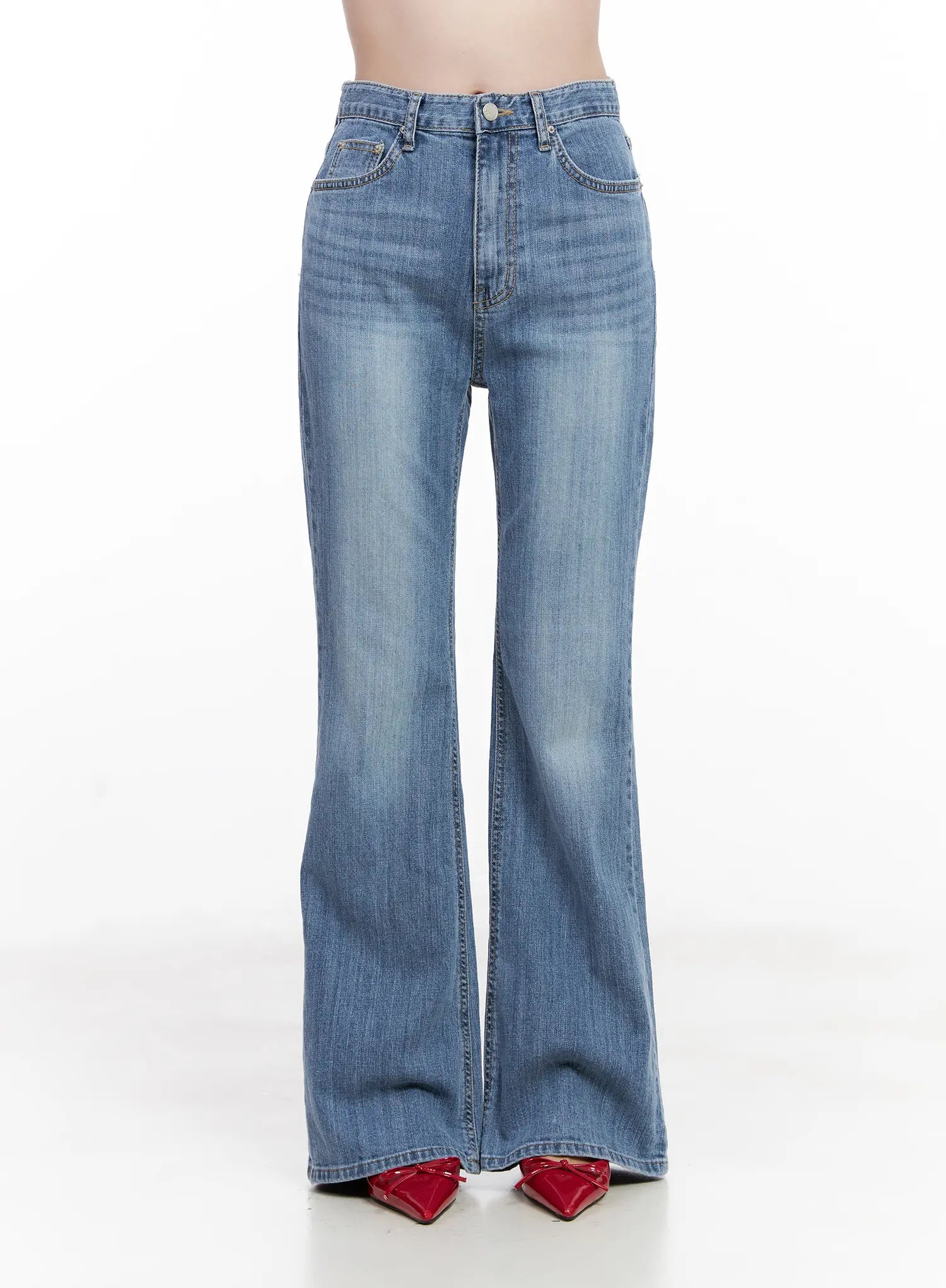 Boeun Washed Flare Denim Jeans CL524