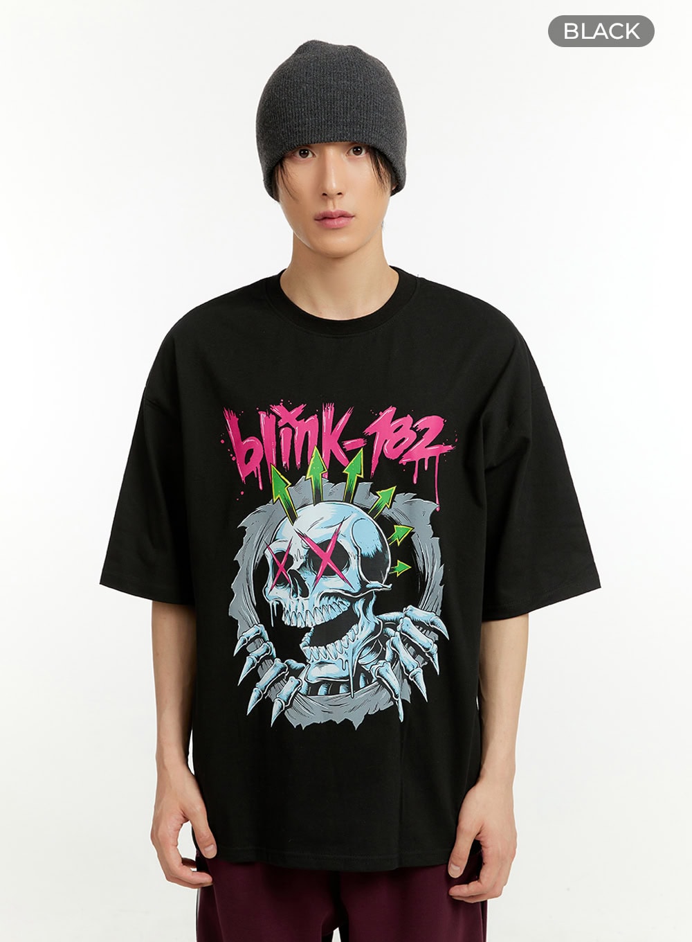 Men's Cotton Lettering T-Shirt IL418