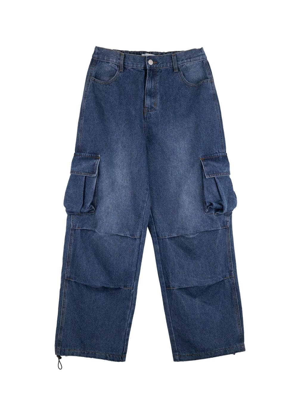 Men's Cargo Pocket Wide Leg Jeans IN401