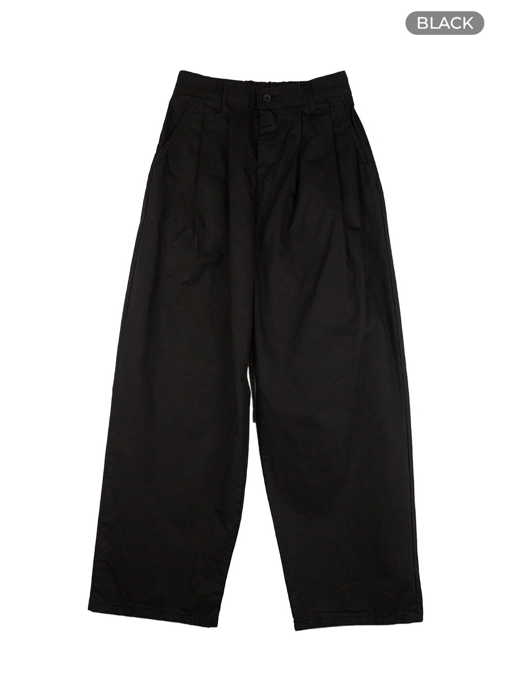 Men's Pintuck Wide Fit Cotton Pants IG402