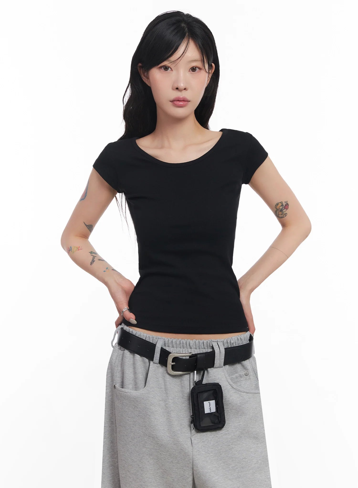 Cap-Sleeve T-Shirt IC503