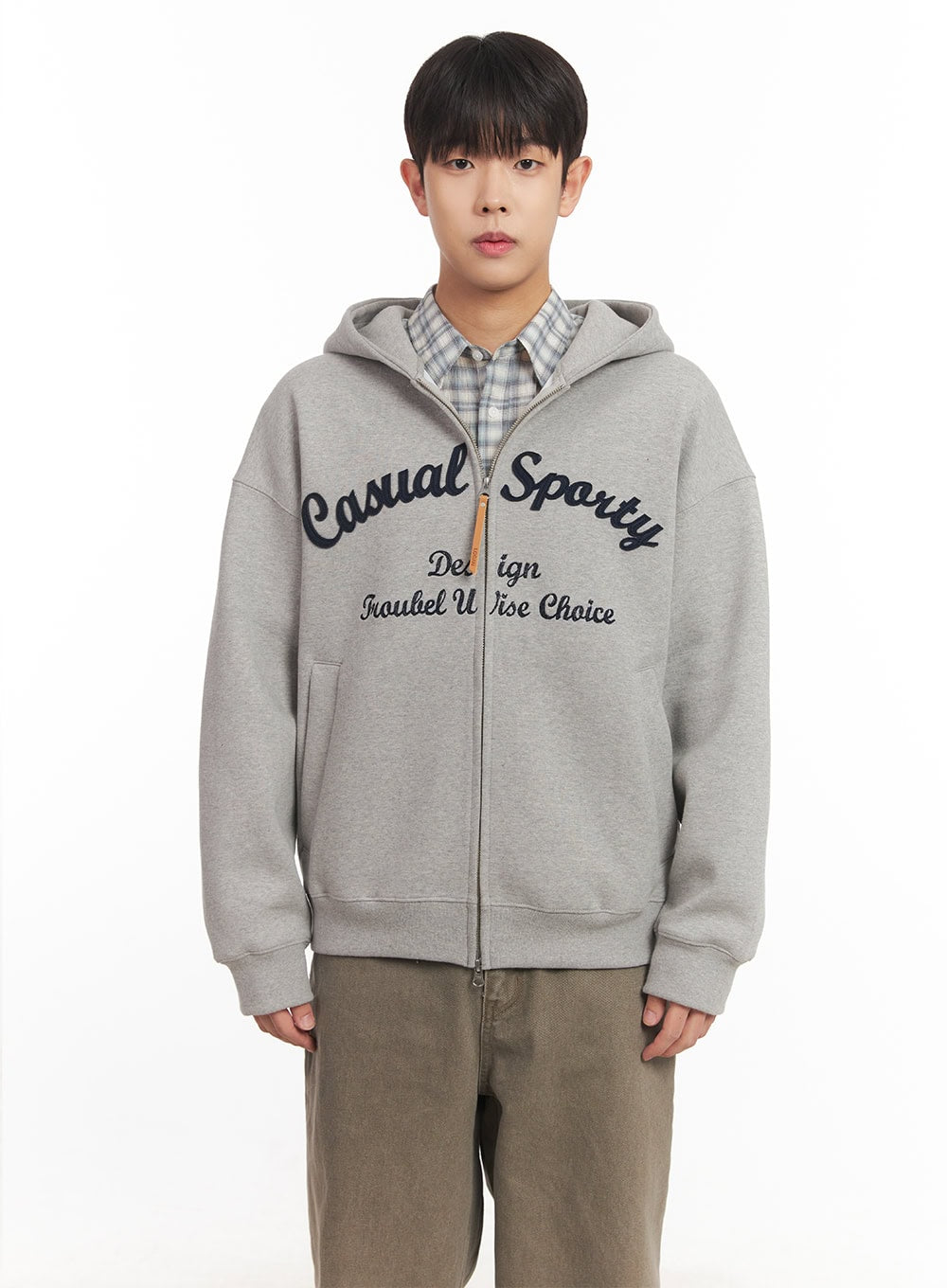 Men's Embroidered Hooded Jacket IM527