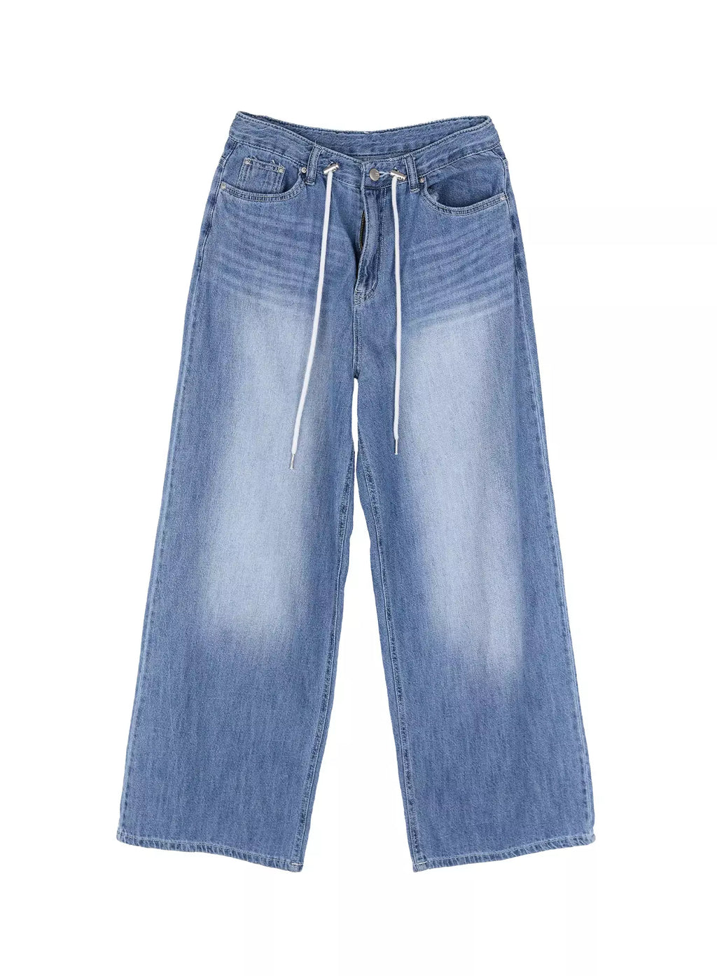 Tsuki Baggy Drawstring Denim Jeans IC503