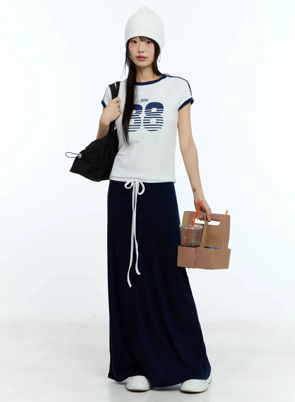 Graphic Two-Tone Tee IU523