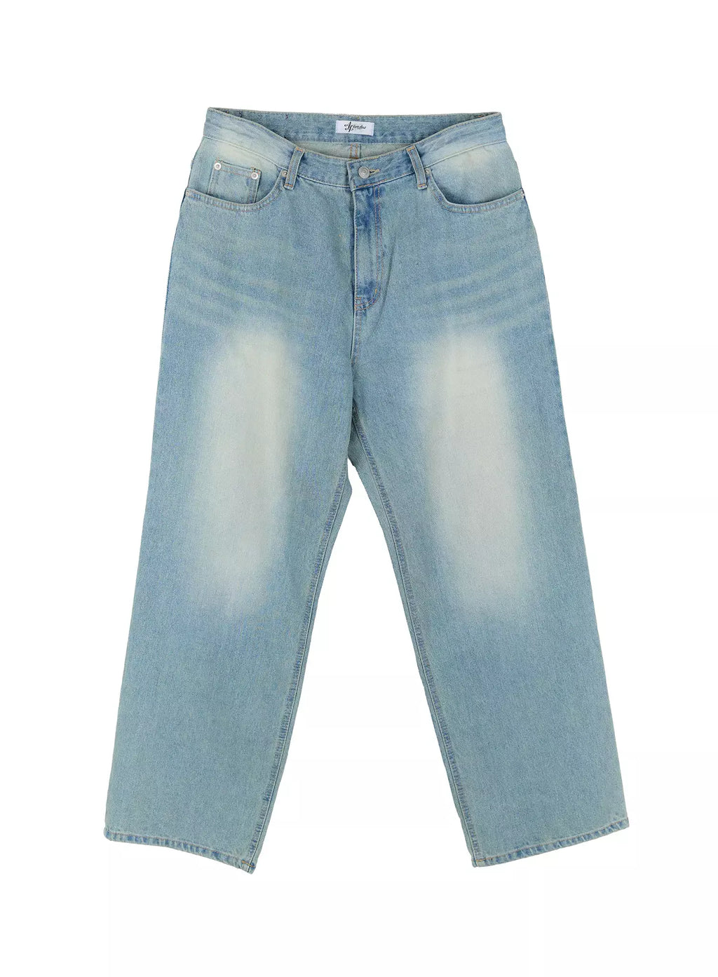 Men's Light-Wash Baggy  Jeans IG520