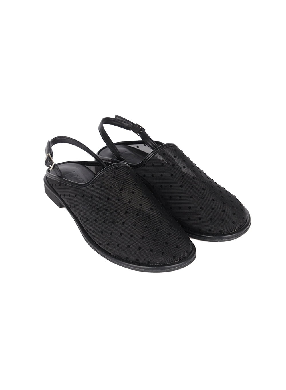 See-Through Polkadot Sandals IY509