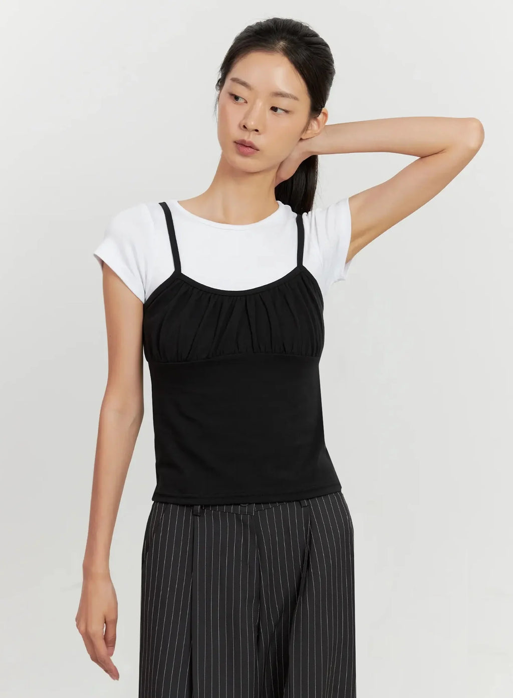 Classic Shirred Cami Top IL528