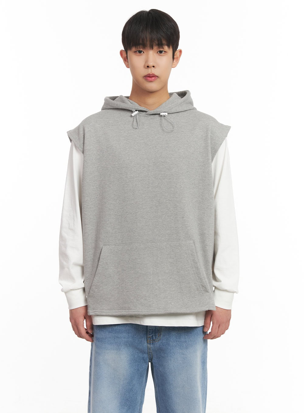 Men's Oversized Hooded Vest IM517