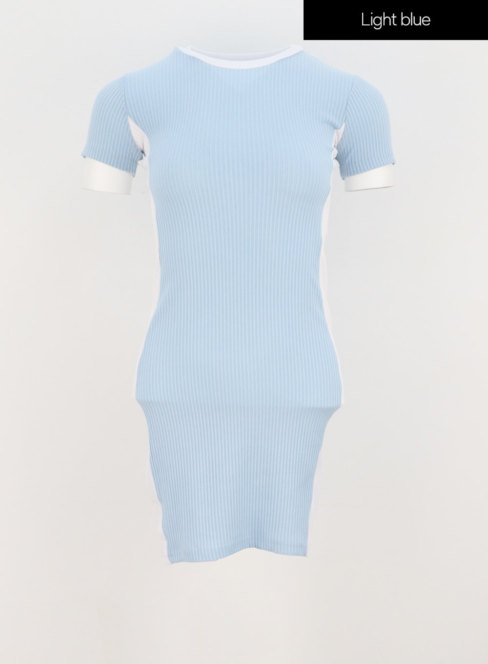 Two Color Knit Mini Dress IY318