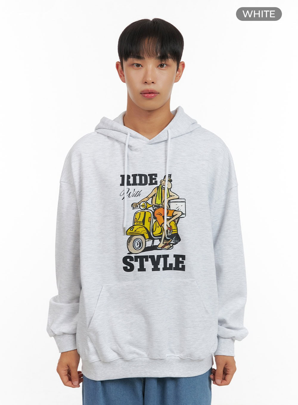 Men's Graphic Hooded Sweatshirt IS419