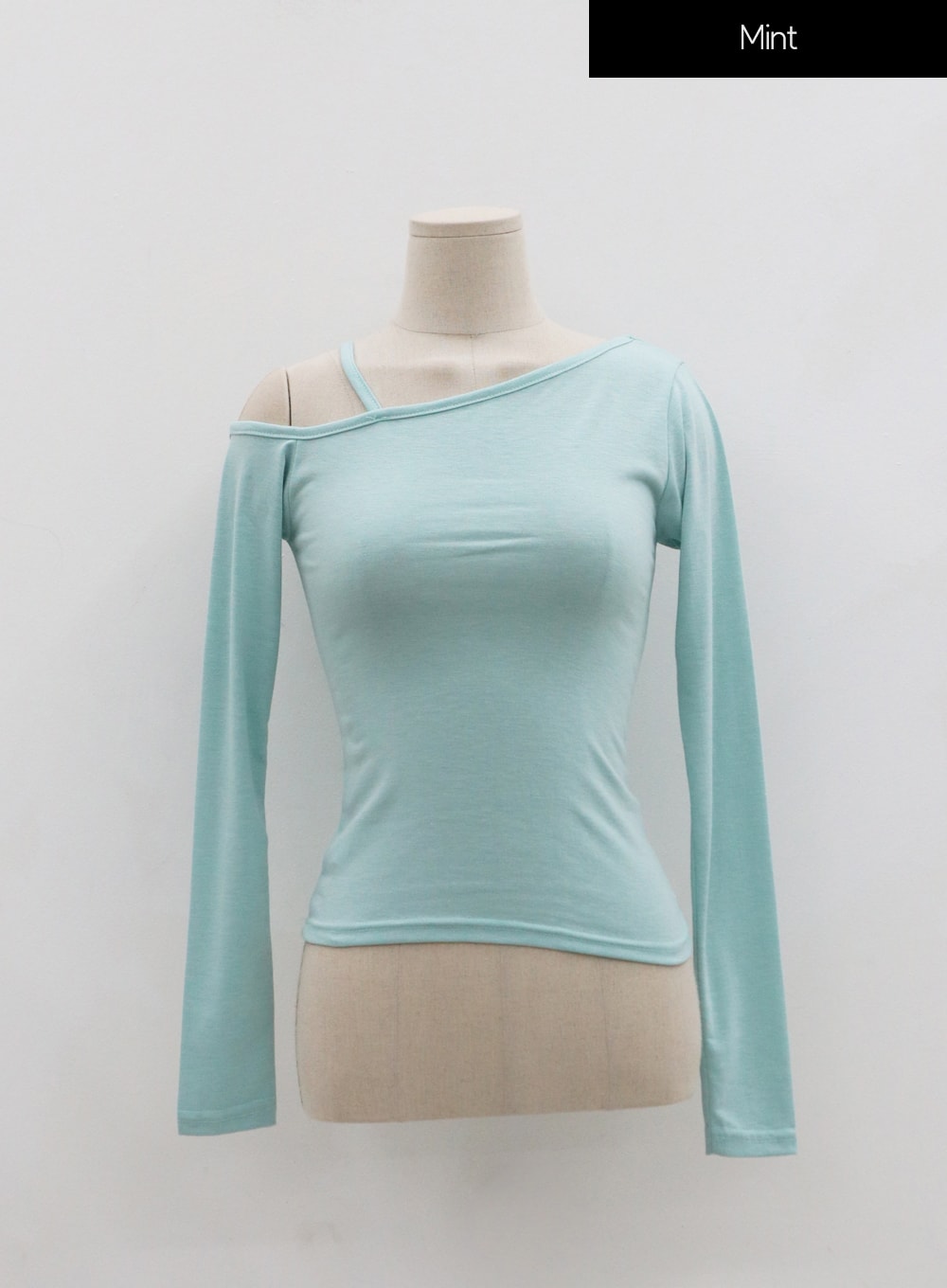 Unbalance Thin Strap Off-Shoulder T-Shirt IO24