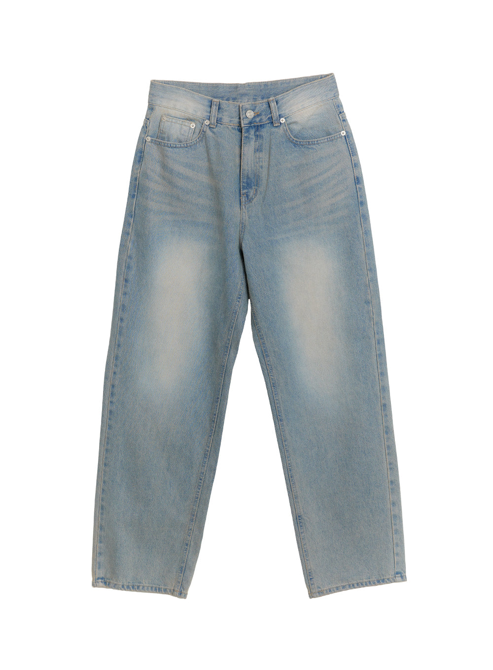 Kyla Washed Wide-Leg Baggy Jeans IF511