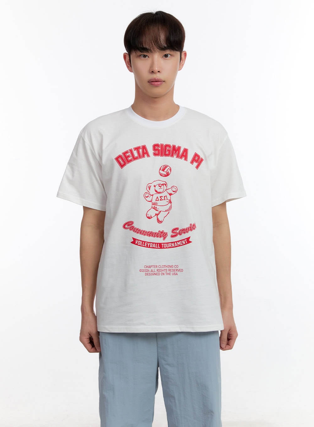 Men's Teddy Graphic Print T-Shirt IA504