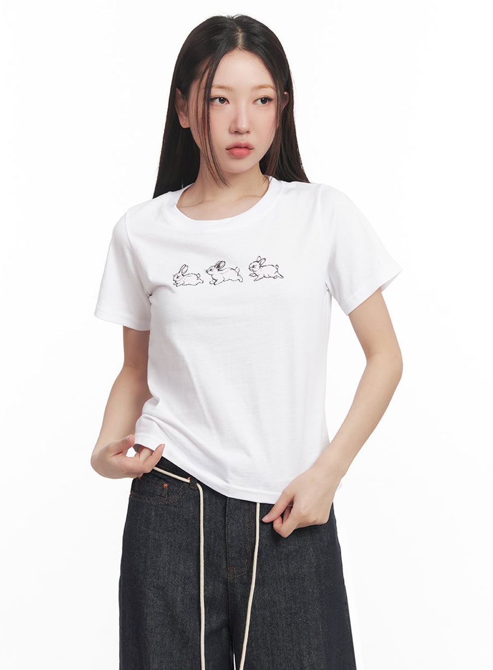 Sweet Bunny Graphic Top IM528