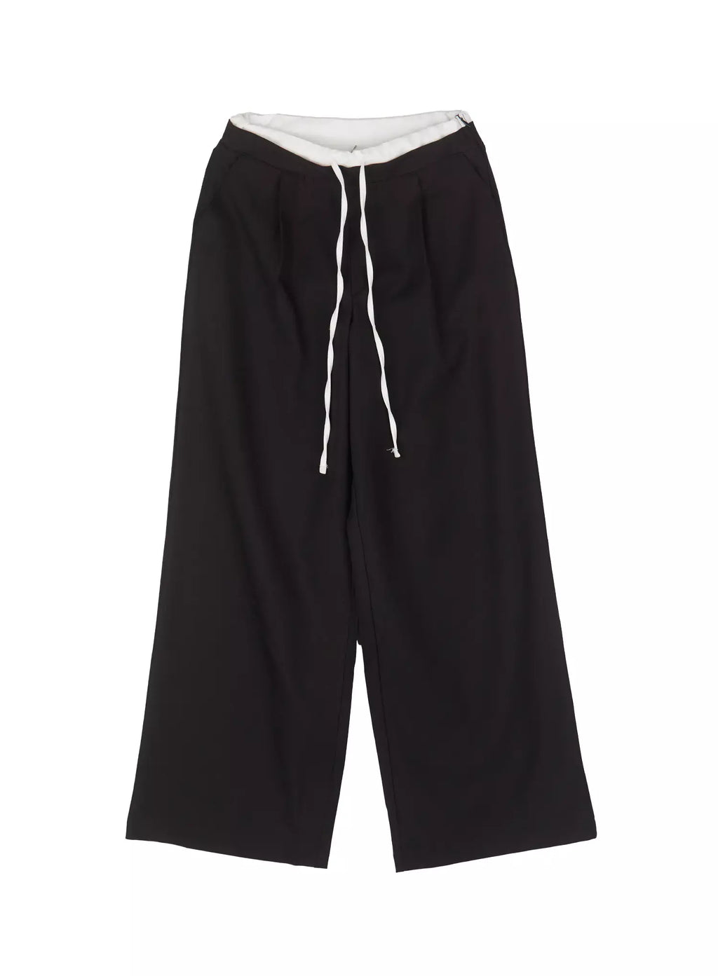 Layered Pintuck Wide-Leg Pants IU512