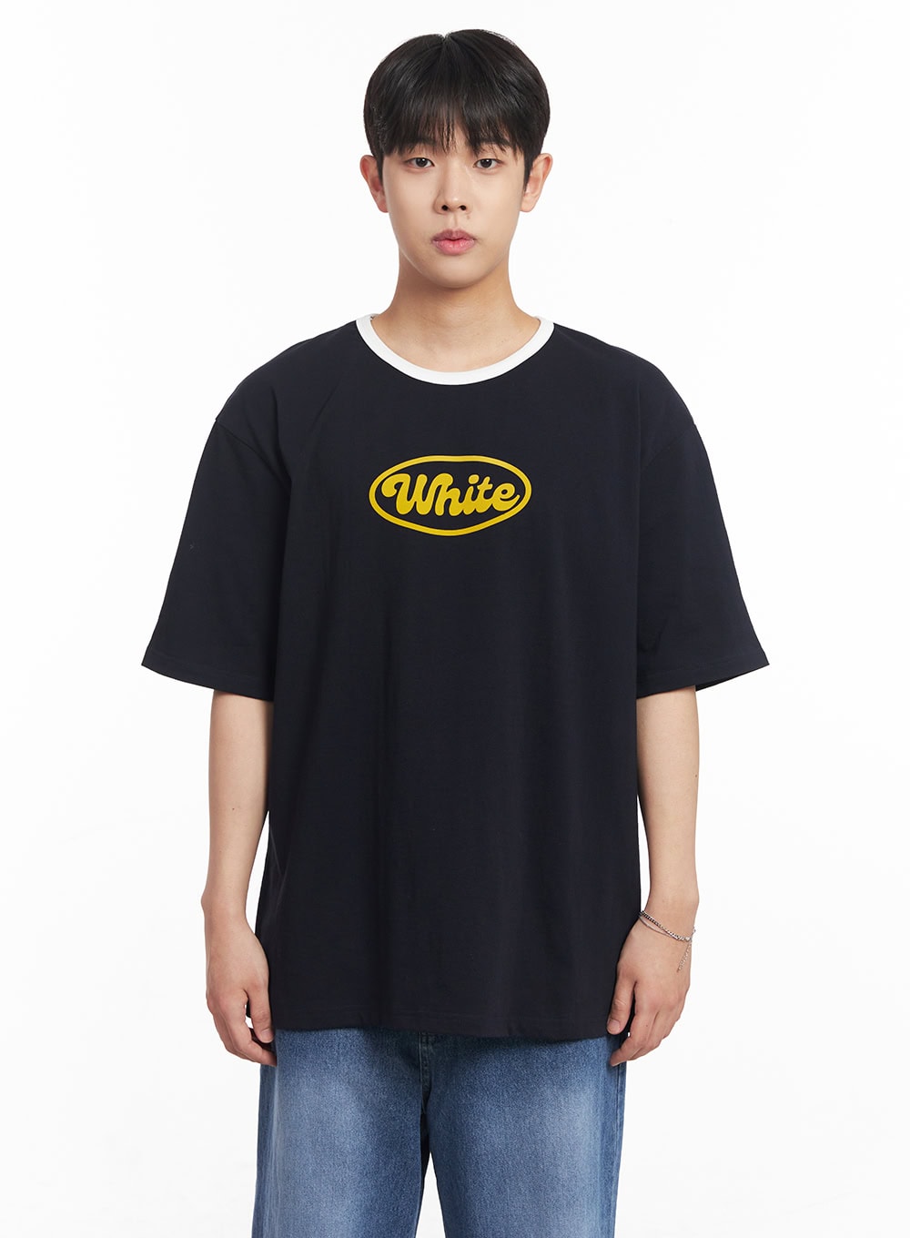 Men's Three-Tone Graphic T-Shirt IA529