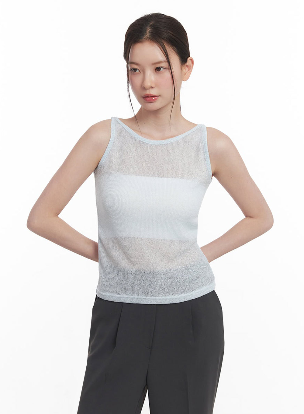 Sheer Knit Tank Top IY509