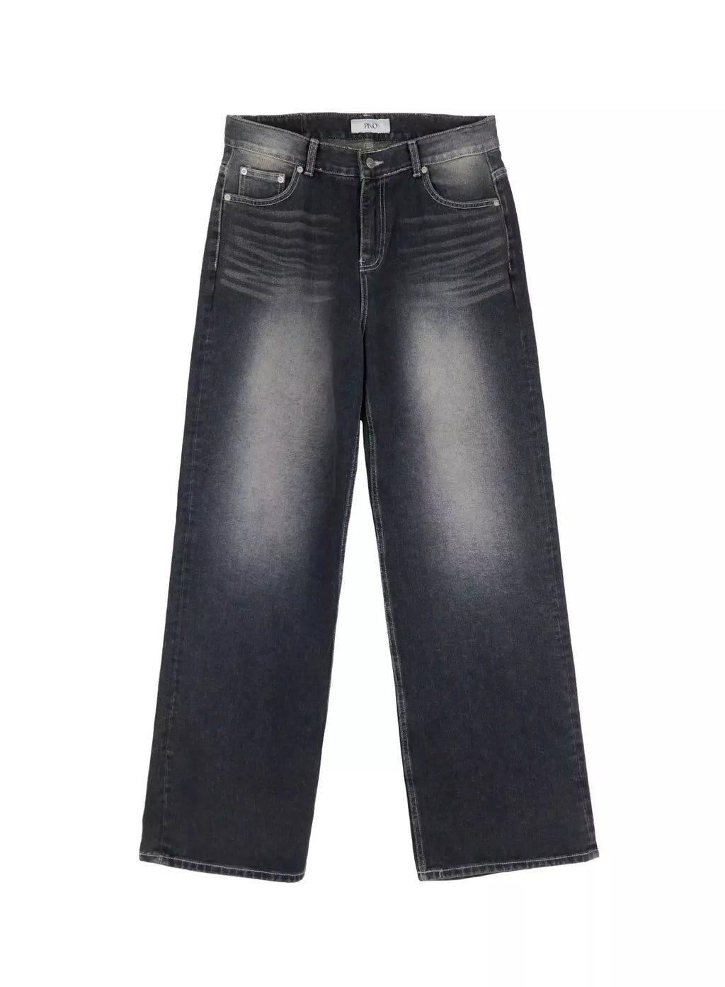 Men's Smoky Faded Wide Denim Jeans IO517