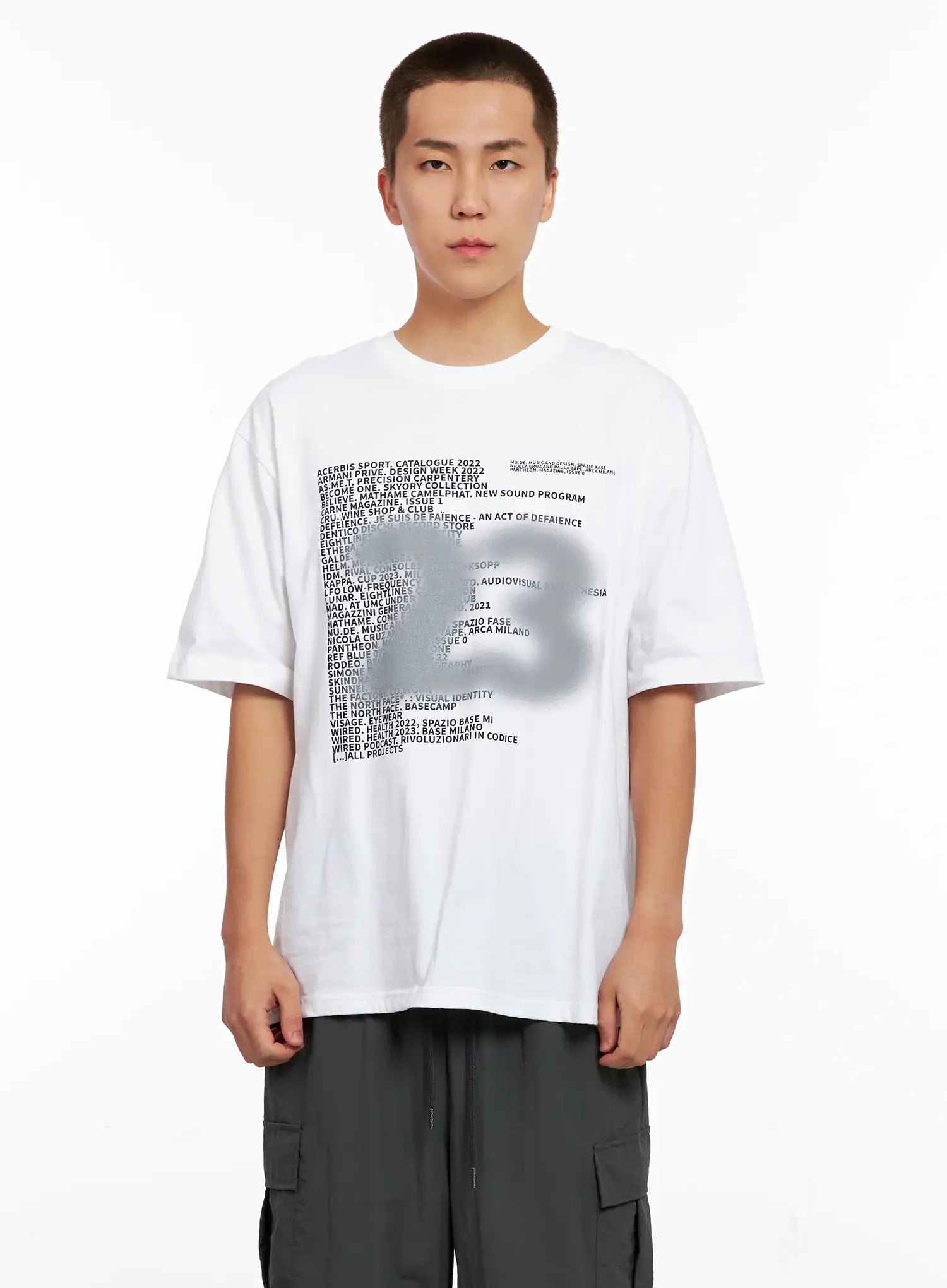 Men's Graphic Spray-Print Tee IG508