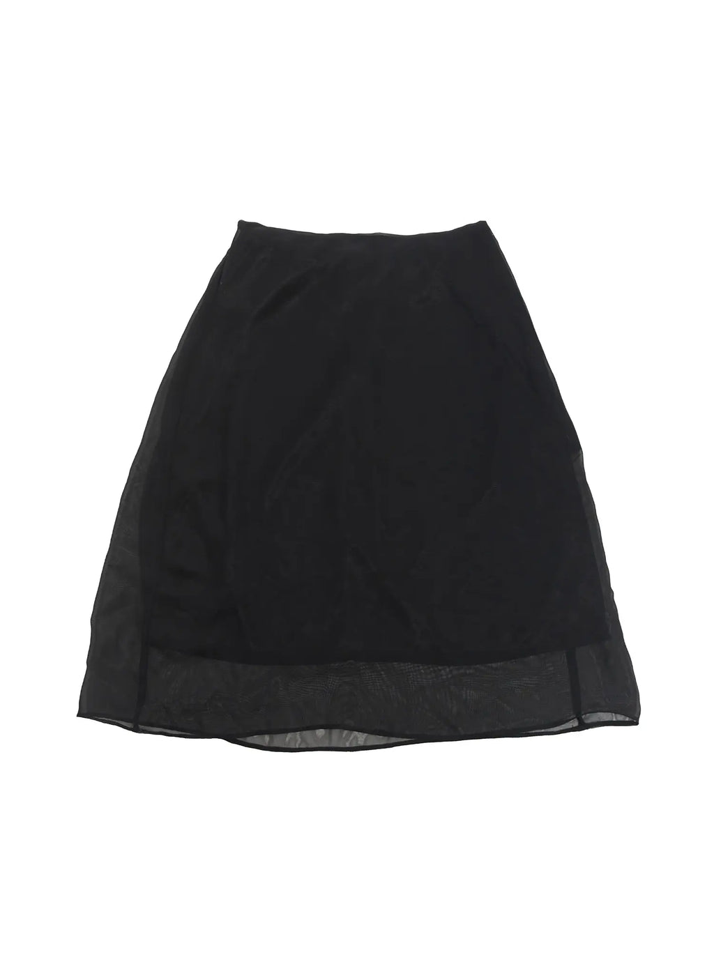 Sheer Chiffon Midi Skirt IU509