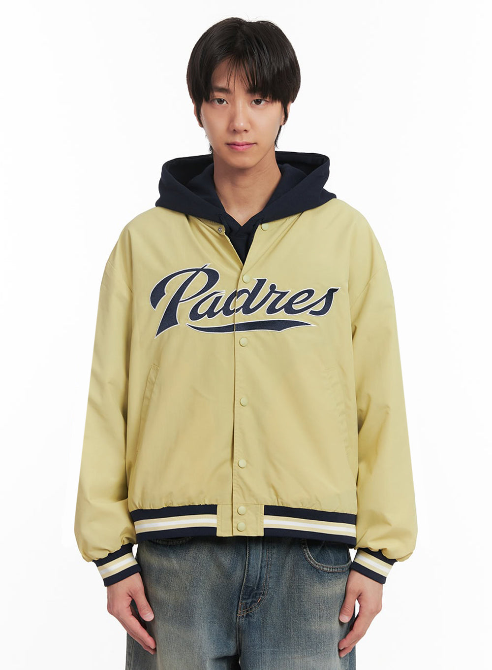 Men's Embroidered Windbreaker Varsity Jacket IA511