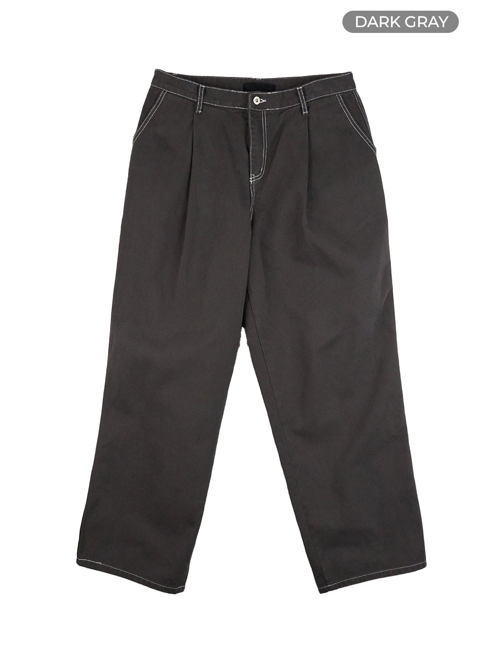 Men's Pintuck Wide Fit Cotton Pants IS413