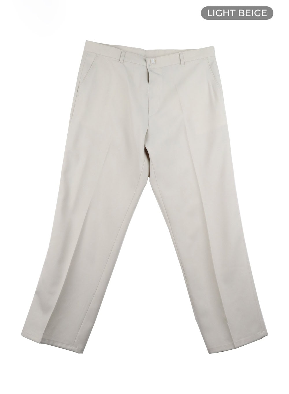 Men's Loose Fit Tailored Pants (White) IY424