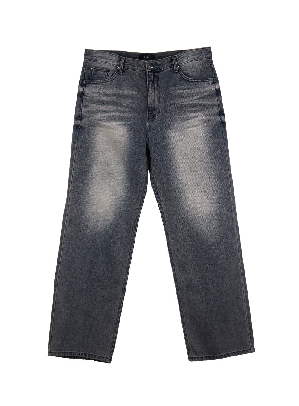 Men's Washed Straight-Leg Denim Jeans ID431