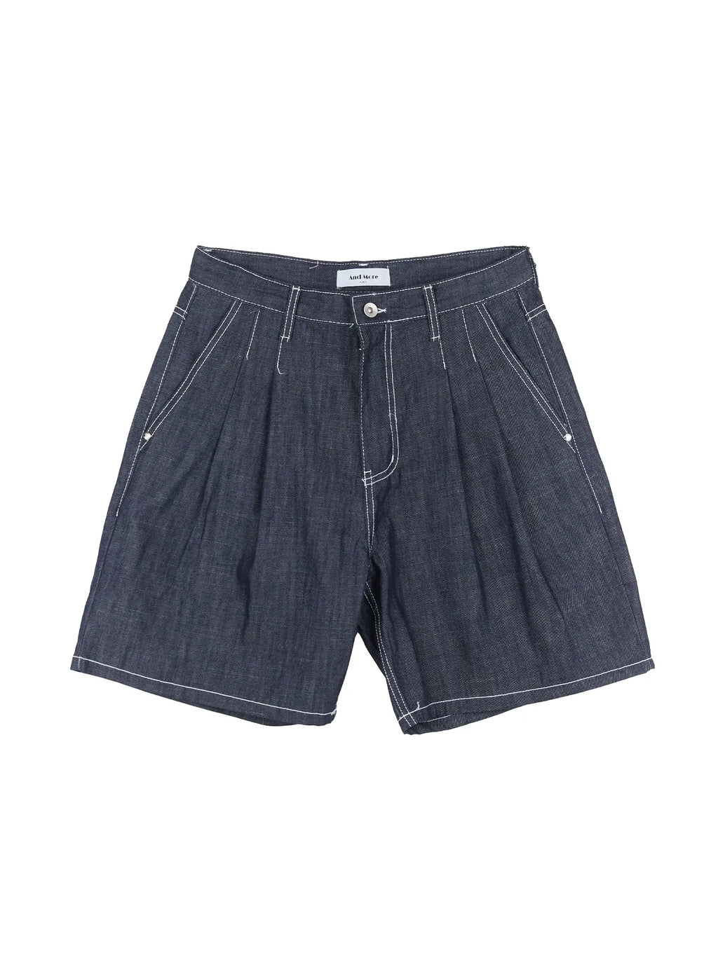 Men's Pleated Denim Jorts IL517