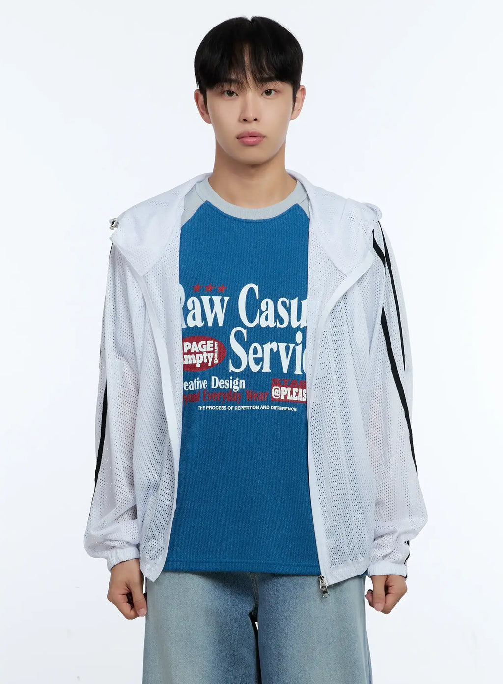 Men's Mesh Zip-Up Hoodie IG519