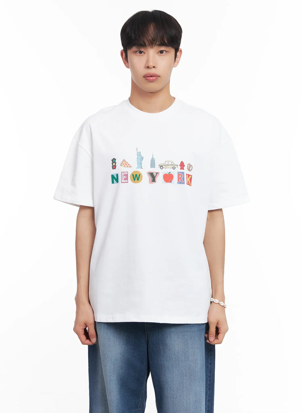 Men's New York Graphic T-Shirt IU519