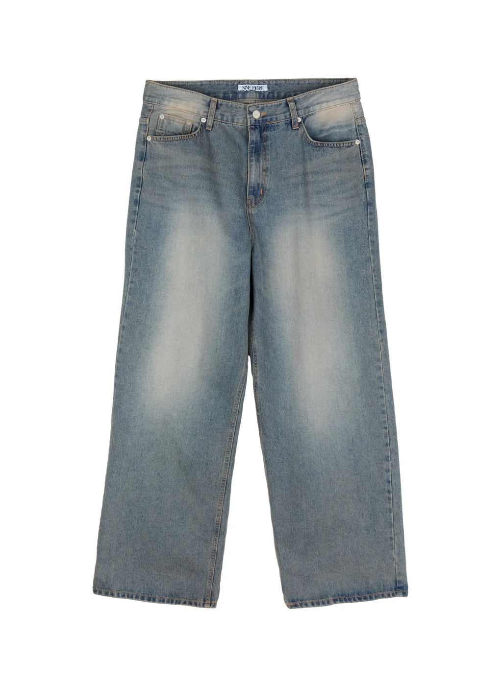 Men's Washed Vintage Denim Jeans IG511