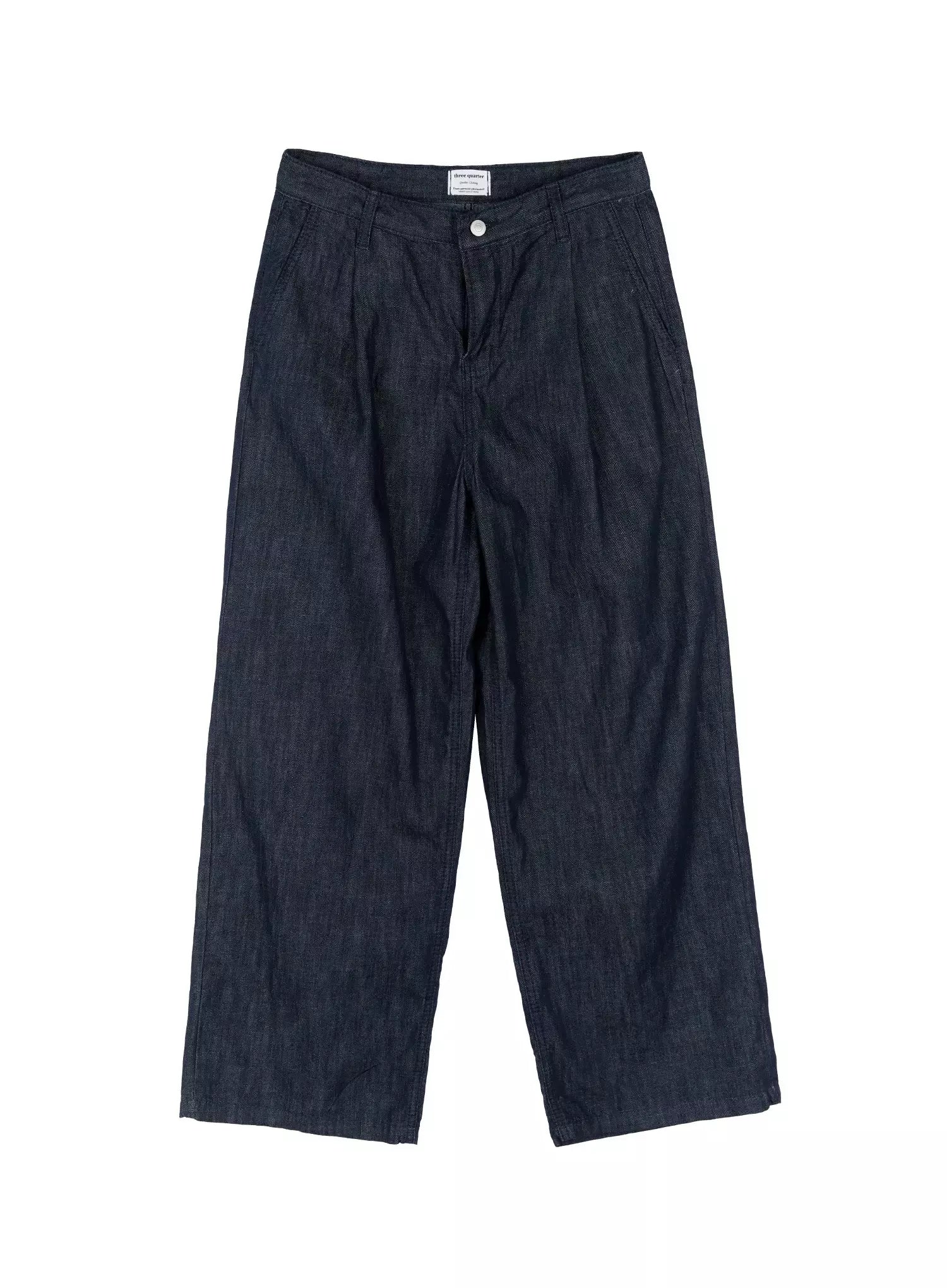 Elio Pintuck Wide-Leg Jeans IS516