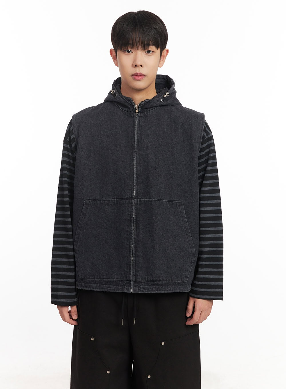 Men's Urban Denim Hooded Vest IM528