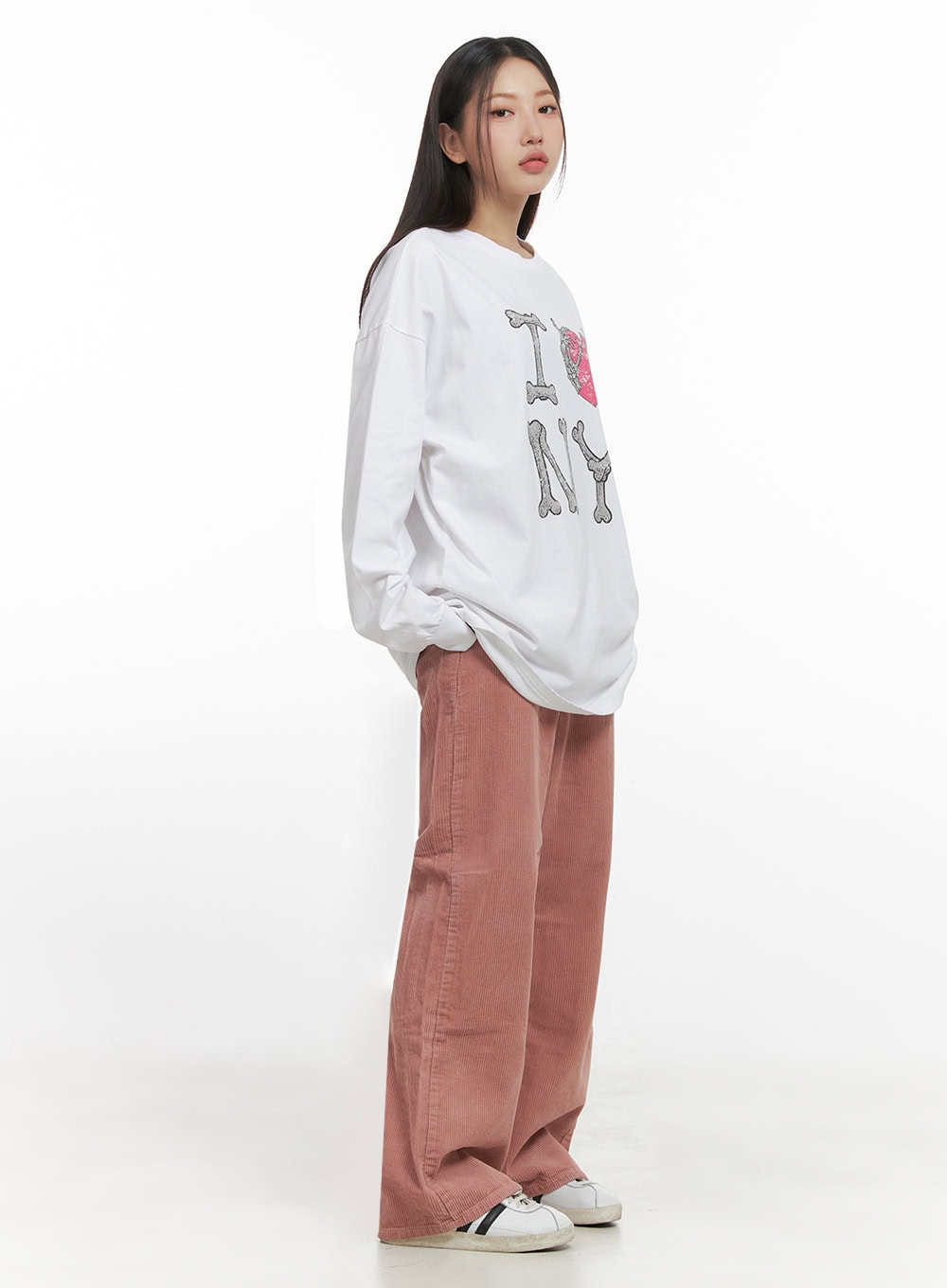 Cotton Graphic Oversize Cardigan IN415