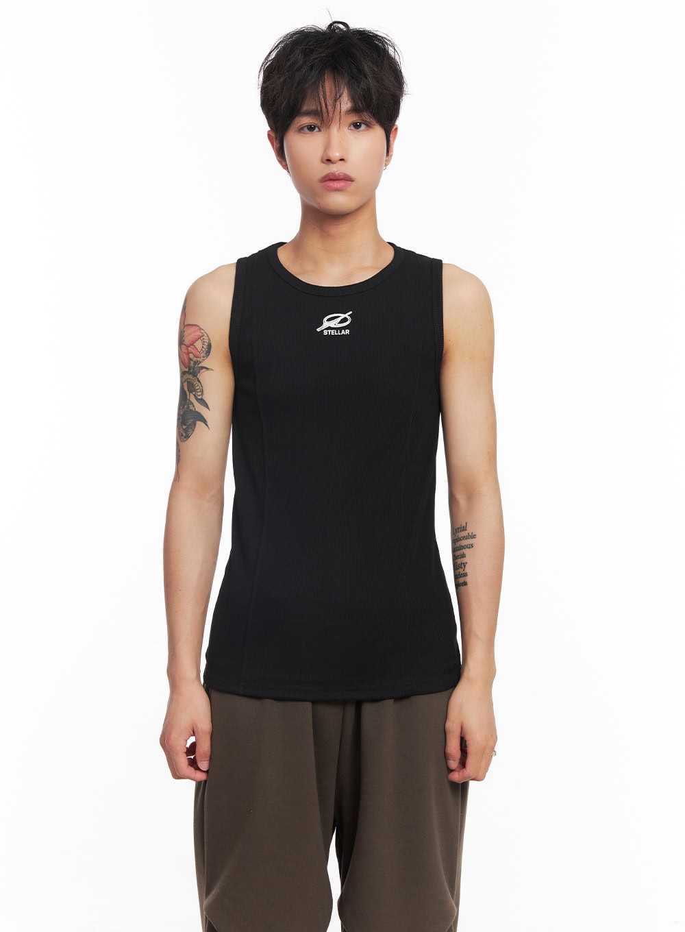 Men's Logo Slim Tank Top IY508