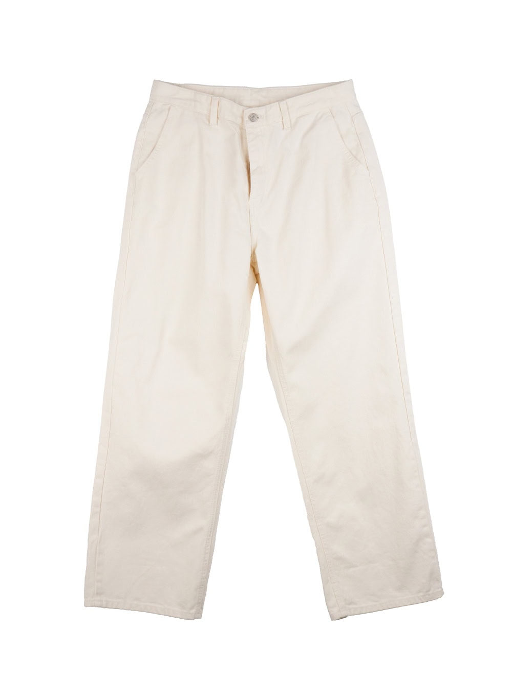 Men's Cotton Wide-Fit Trousers (Light beige) IJ517
