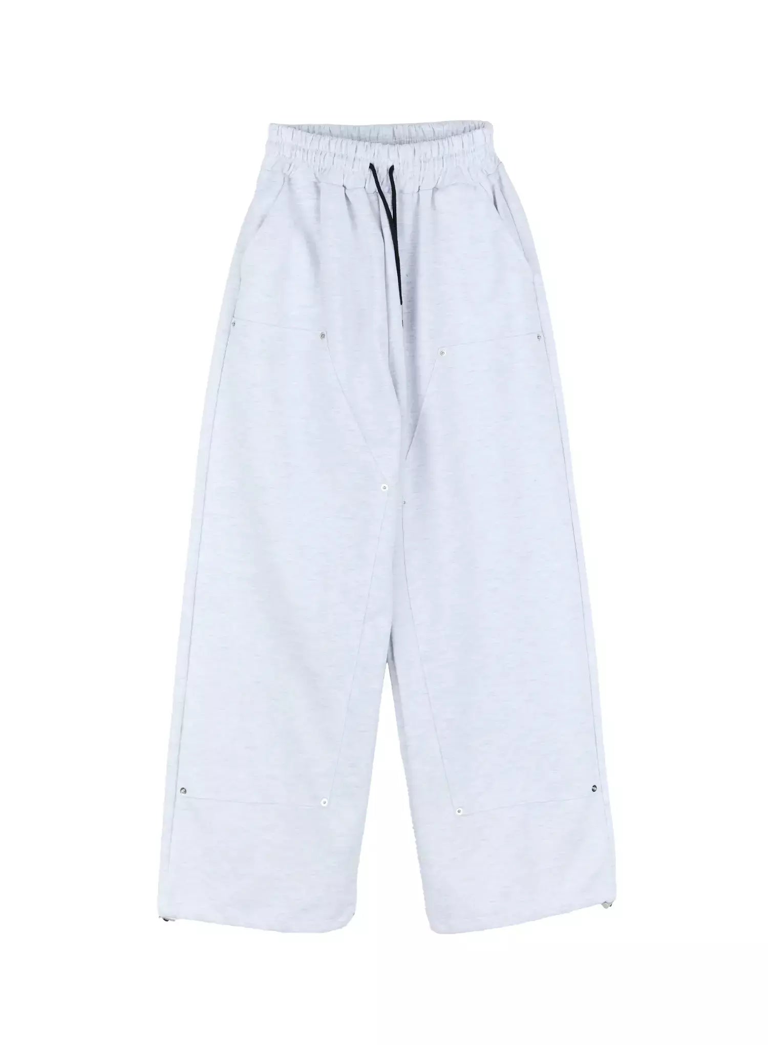 Wide-Leg Stud Accent Sweatpants IG508