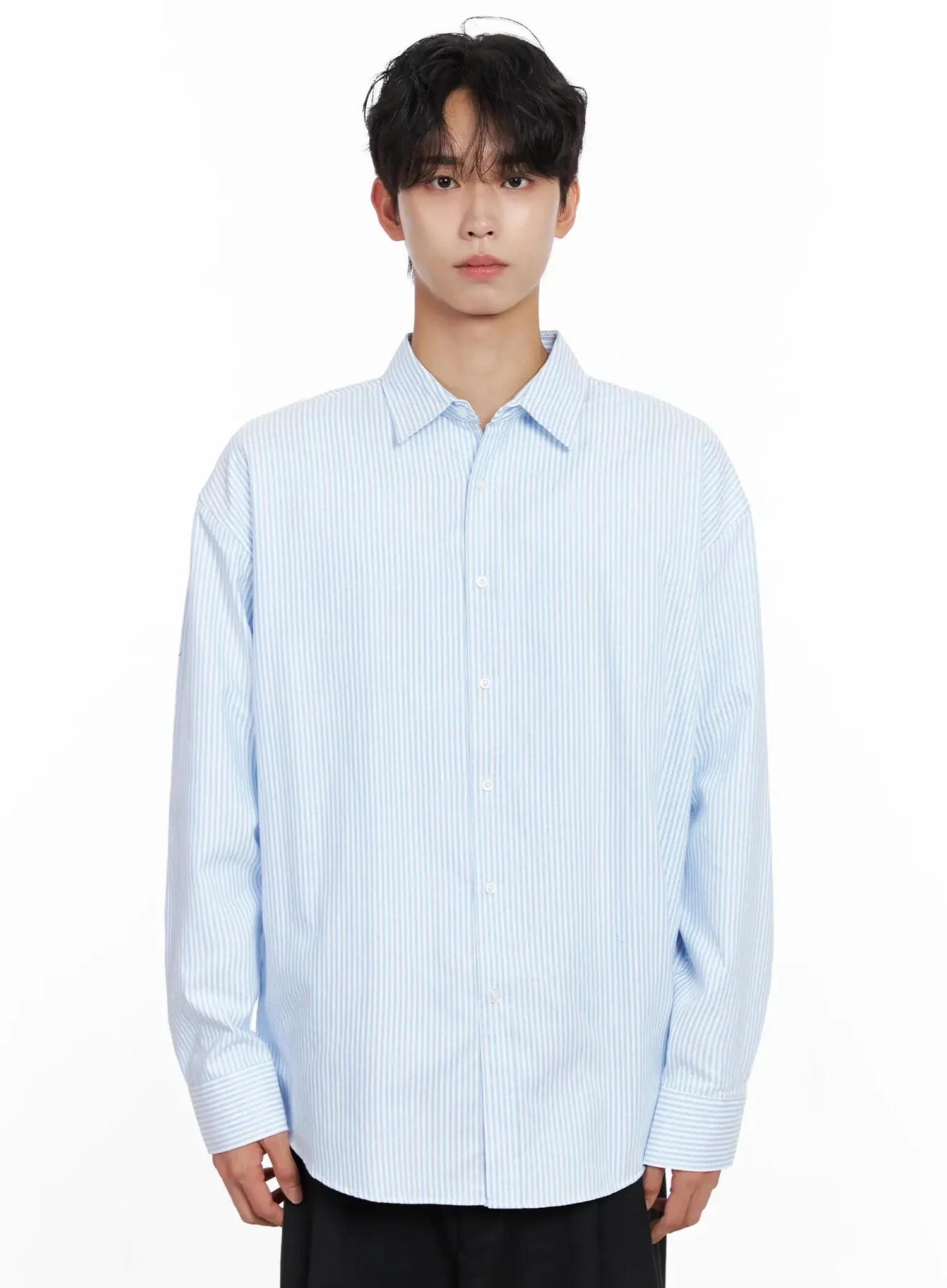 Men's Classic Striped Oxford Shirt IO516