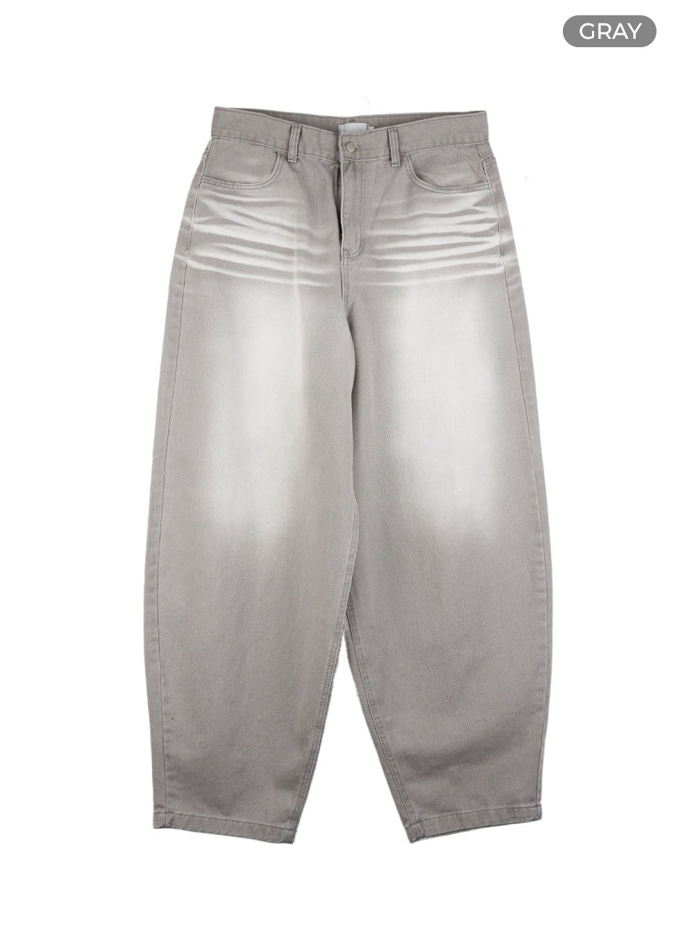 Men's Loose Fit Baggy Jeans (Gray) IG409