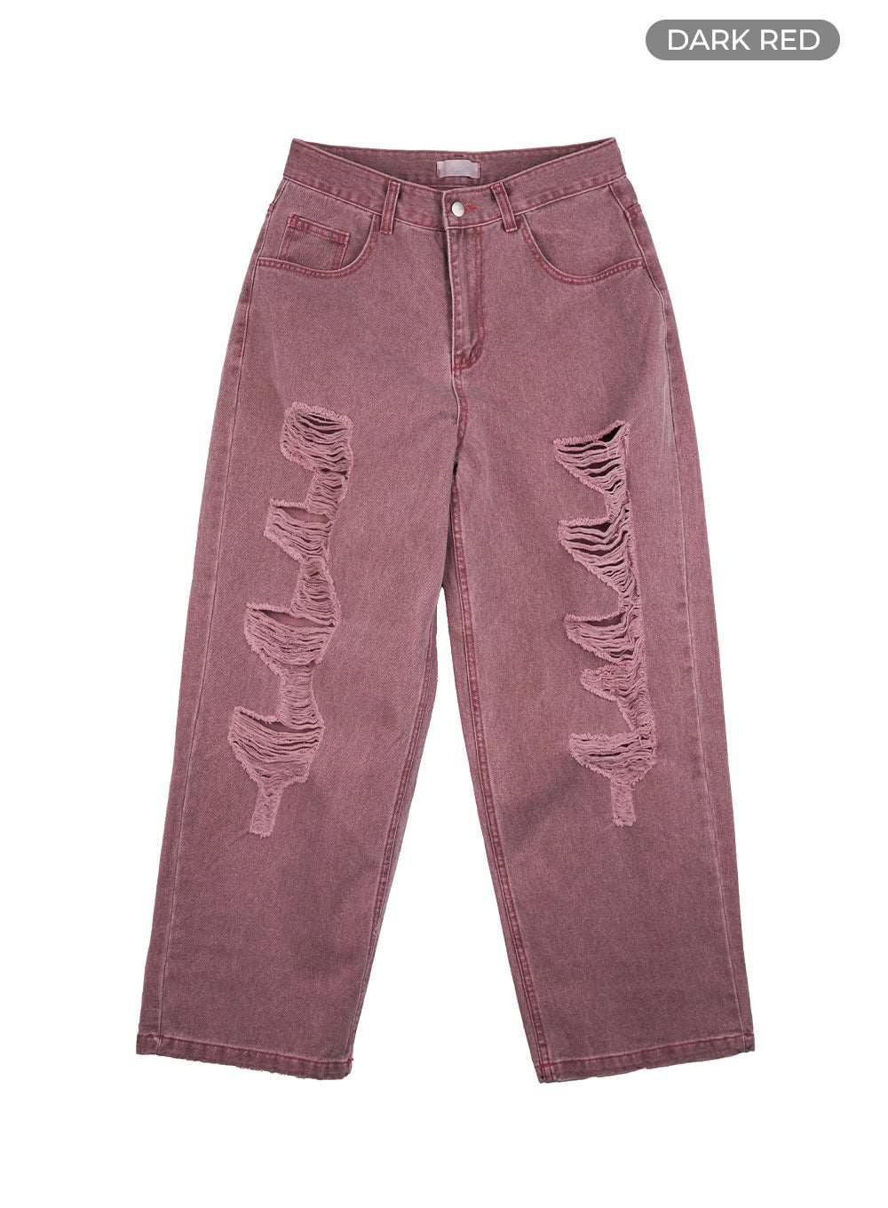 Men's Distressed Wide Leg Pants IO428