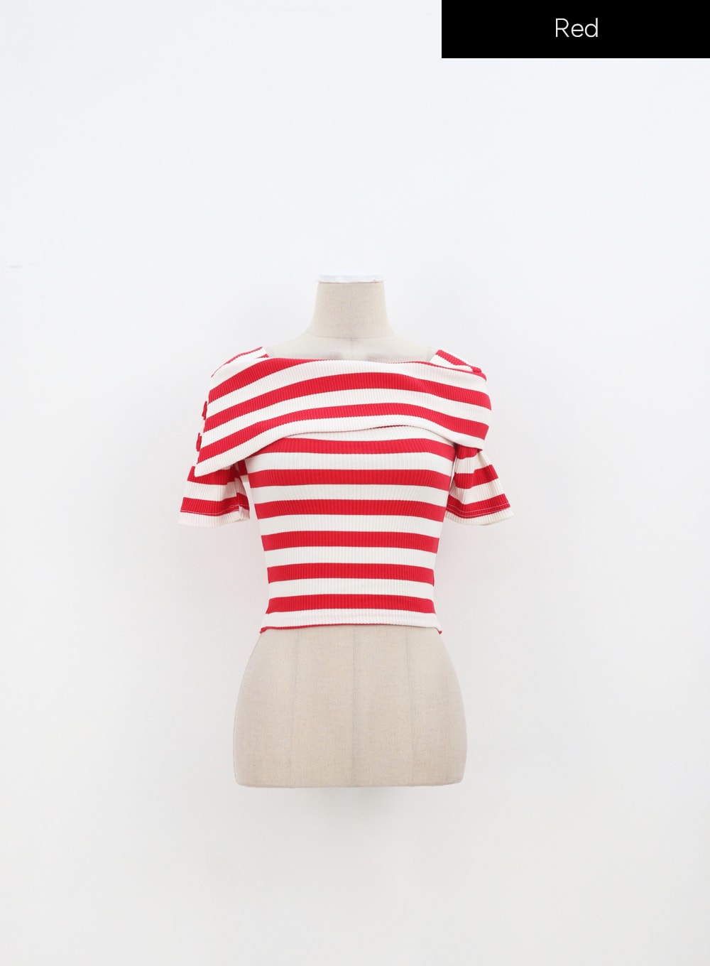 Half Sleeve Stripe Top IA324